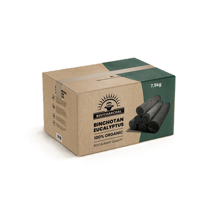 Binchotan Eucalyptus - 7,5kg Hvit Kull